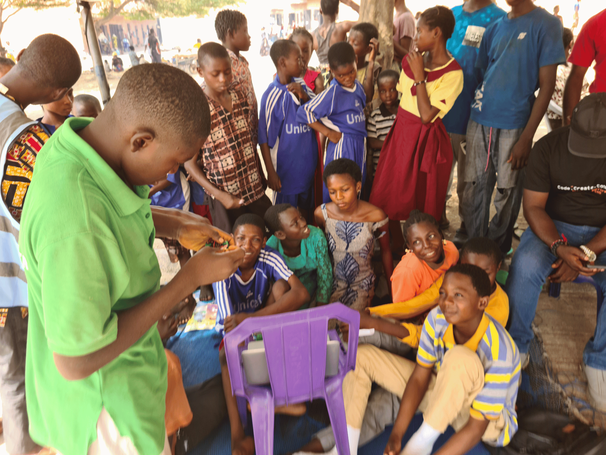 Digital Discovery Outreach Program at the International Market IDP Camp in Makurdi, Benue State